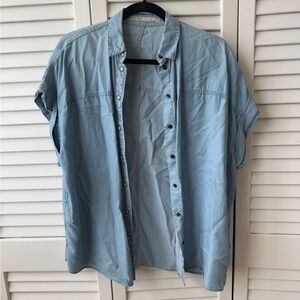 All Saints Light Blue Men's Shirt